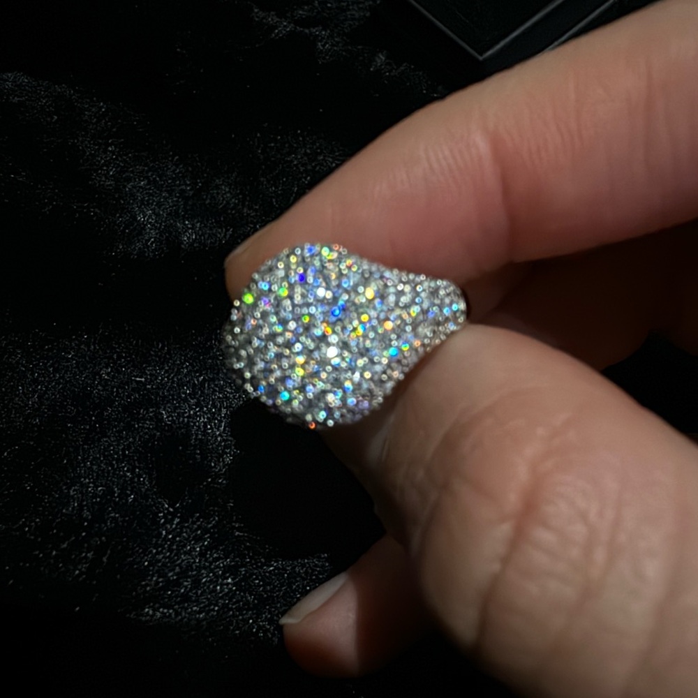 VVS1 Moissanite Bubble Ring S925